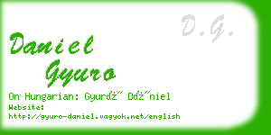 daniel gyuro business card